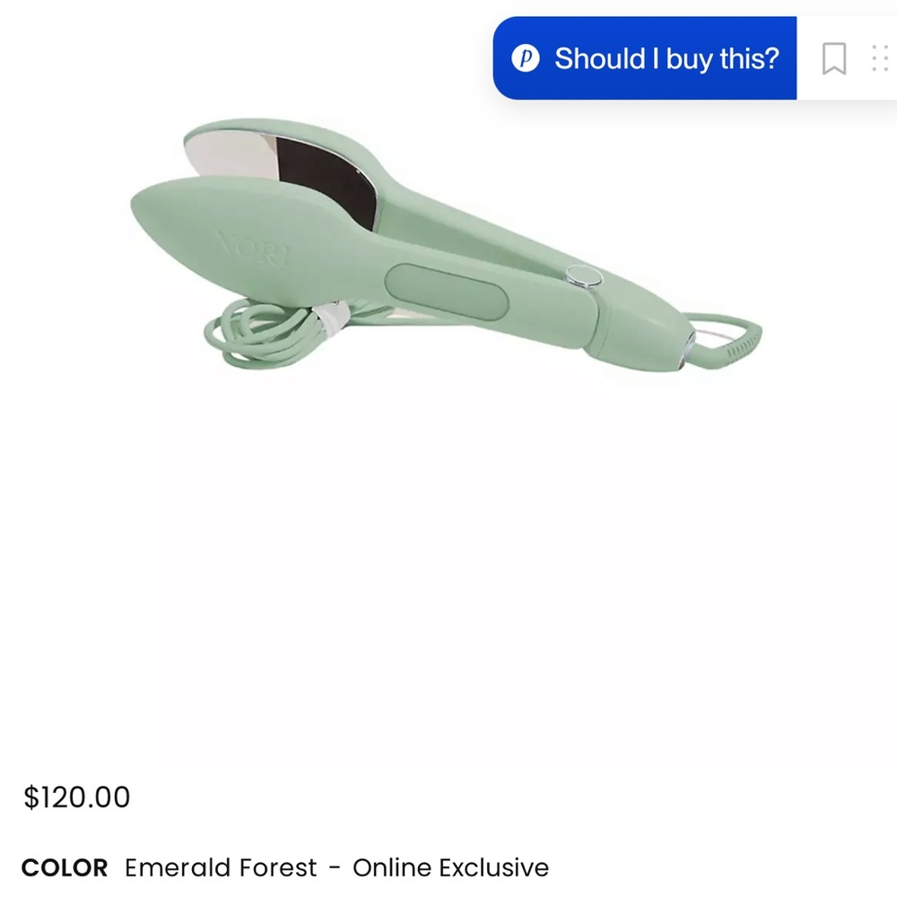 Nori Press Handheld Iron Green NWT/NIB